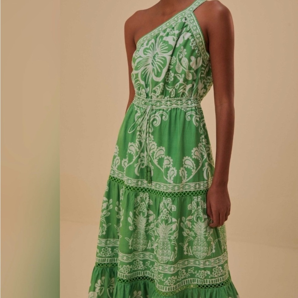NWT Green Sweet Garden Maxi Dress - Picture 3 of 8